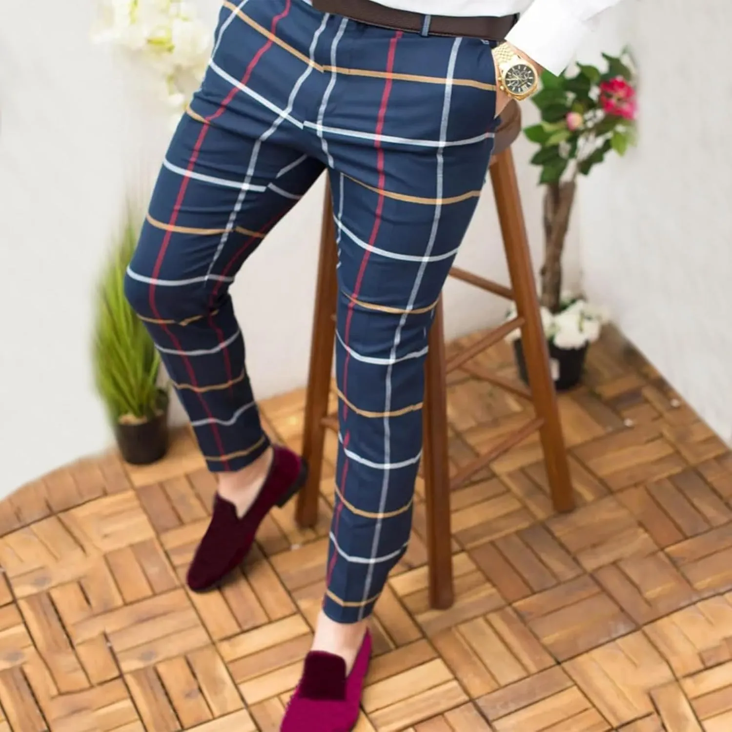 Men Slim Casual Pants Mens Relaxed fit Work Pants White Straight Leg Pants for Men Hiking Pants for Men Slim fit