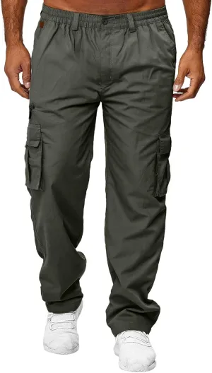 Men's Active Athletic Casual Tricot Color Pants Men's Overalls Drawstring Pants Men's Running Tactical Sweatpants