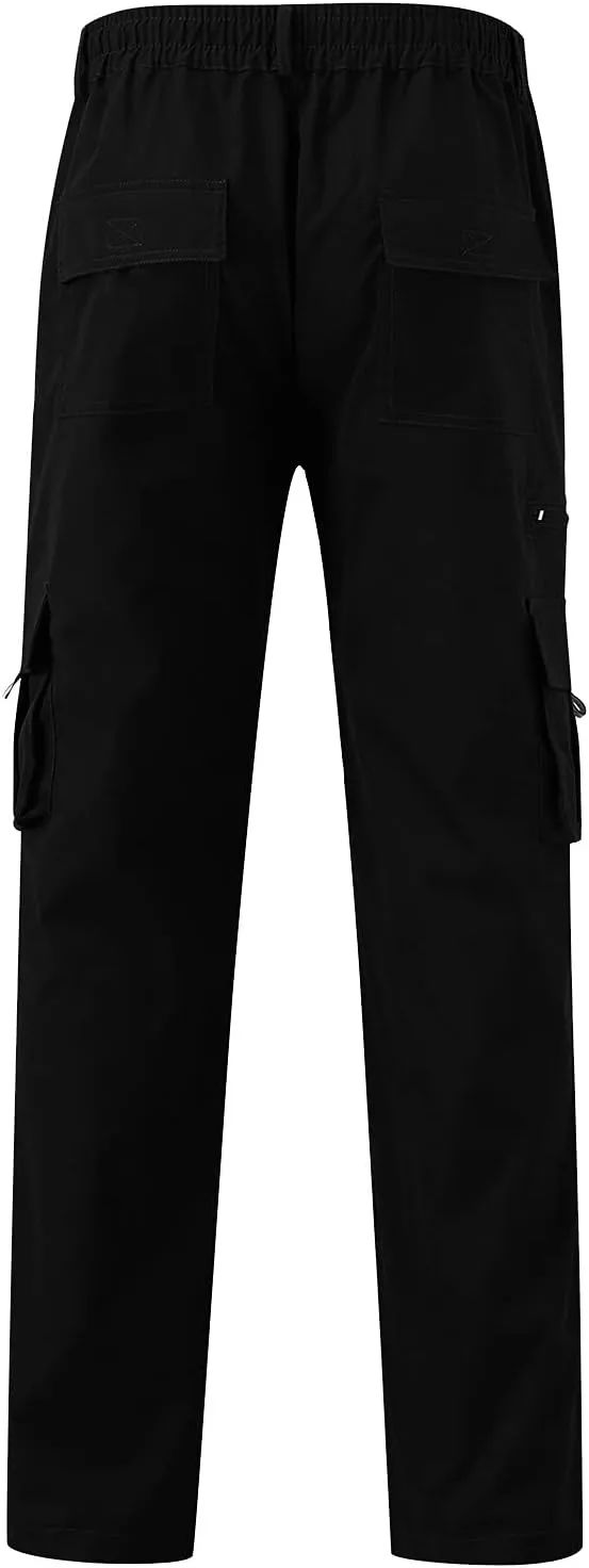 Mens Autumn and Winter High Street Fashion Loose Pants Active Outdoor Sports Joggers Hiking Sweatpants Overalls