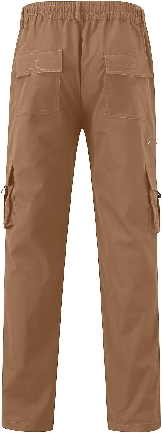 Mens Autumn and Winter High Street Fashion Loose Pants Active Outdoor Sports Joggers Hiking Sweatpants Overalls