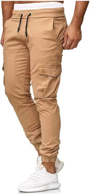 Mens Cargo Pants Big and Tall Chino Work Pants for Men Baggy Sweatpants Mens Pants Expandable Waist Relaxed fit
