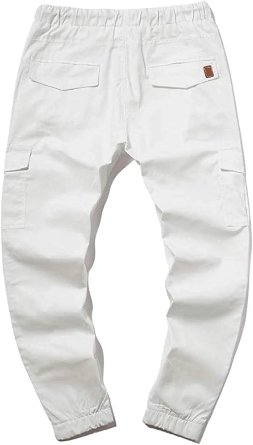 Mens Cargo Pants Big and Tall Chino Work Pants for Men Baggy Sweatpants Mens Pants Expandable Waist Relaxed fit