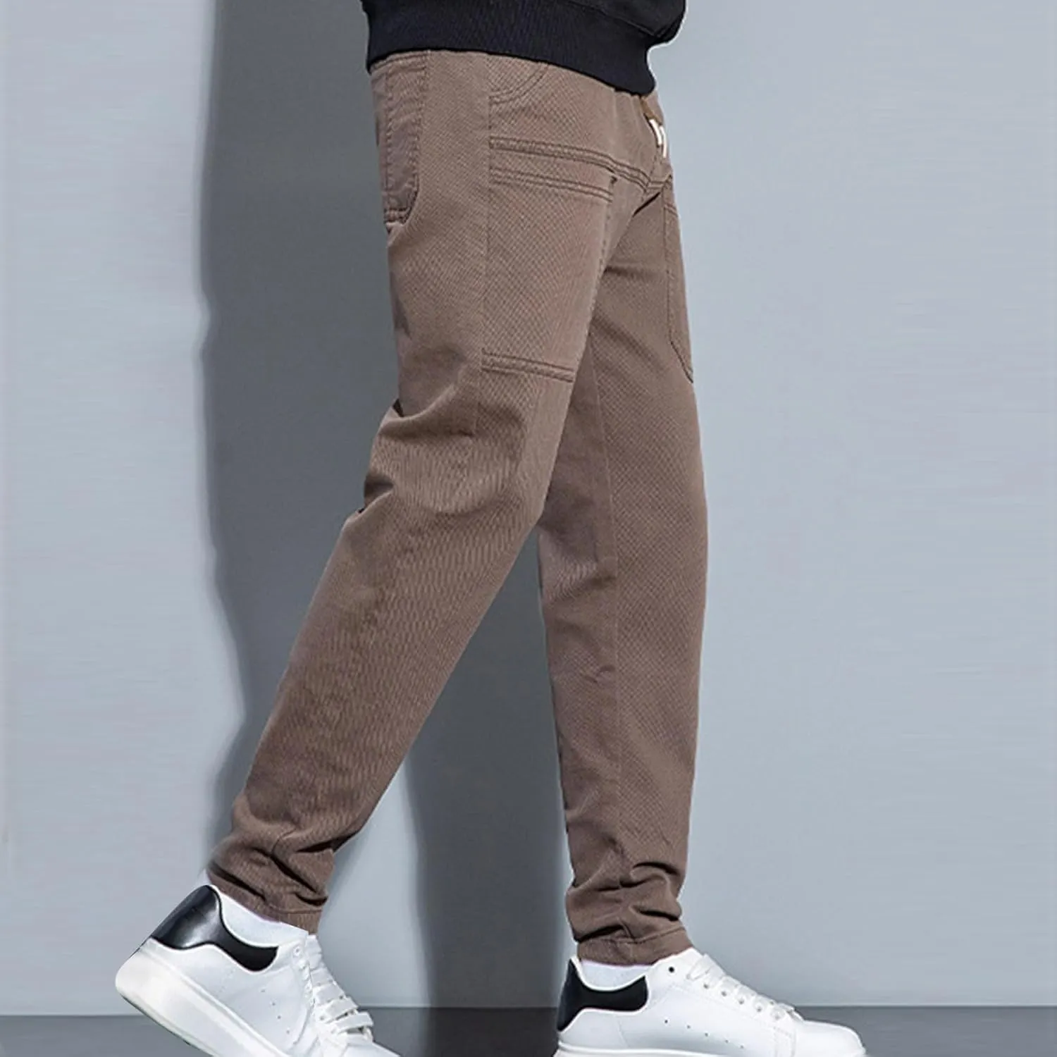 Mens Cargo Pants High Stretch Work Pant Multi-Pocket Comfy Fit Tapered Chinos Jeans Relaxed Fit Stretch Casual Pant