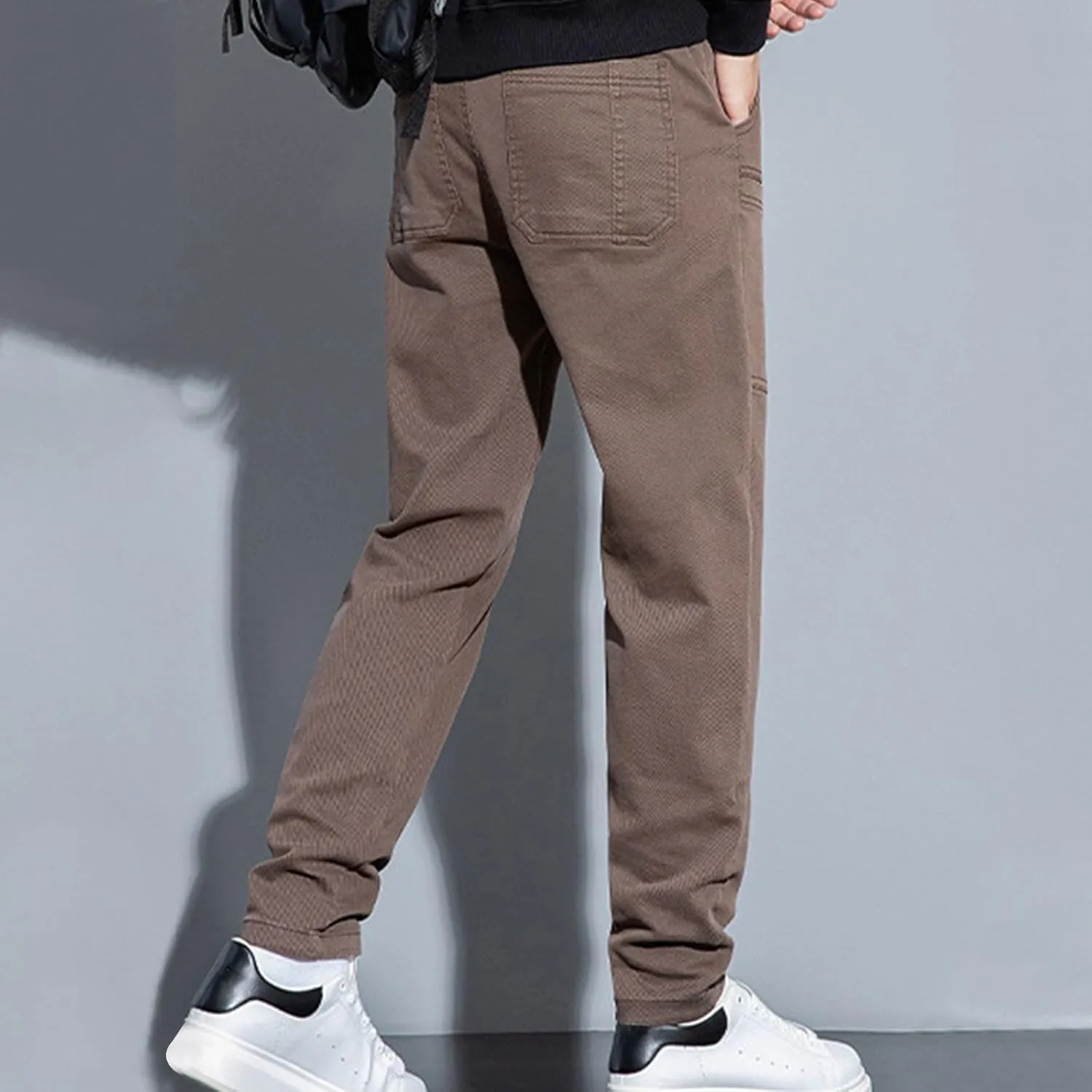 Mens Cargo Pants High Stretch Work Pant Multi-Pocket Comfy Fit Tapered Chinos Jeans Relaxed Fit Stretch Casual Pant