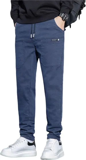 Mens Cargo Pants High Stretch Work Pant Multi-Pocket Comfy Fit Tapered Chinos Jeans Relaxed Fit Stretch Casual Pant