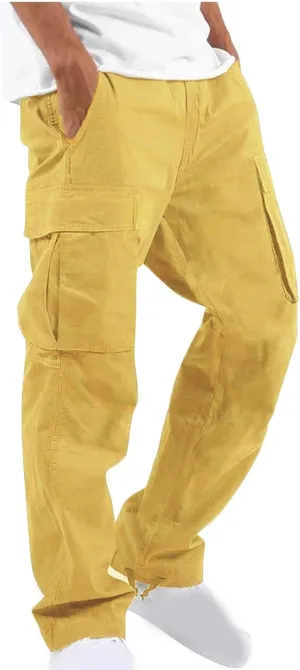 Men's Cargo Pants Stretch Casual Lightweight Relaxed Fit Pants for Men Fashion Trendy 2025 Sports Workout Pants