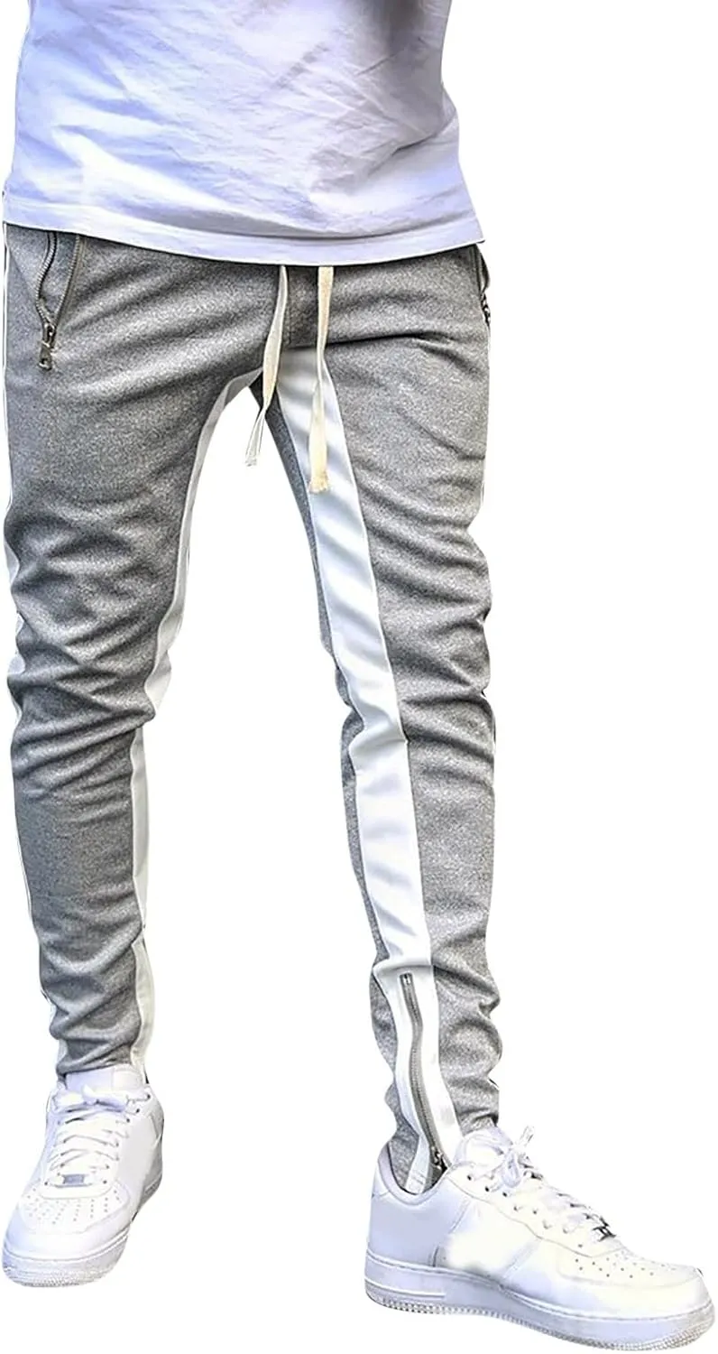 Men's Casual Cargo Pants Multi Pockets Twill Chino Pants Loose Fit Joggers Hiking Trousers Gym Sweatpants Overalls