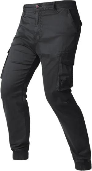 Mens Casual Cargo Pants Tactical Lightweight Sweatpants Fashion Stretch Waist Overalls Workout Slim Fit Trousers