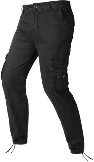 Mens Casual Cotton Cargo Pants Tactical Stretch Sweatpants Athletic Fashion Overalls Workout Slim Fit Trousers