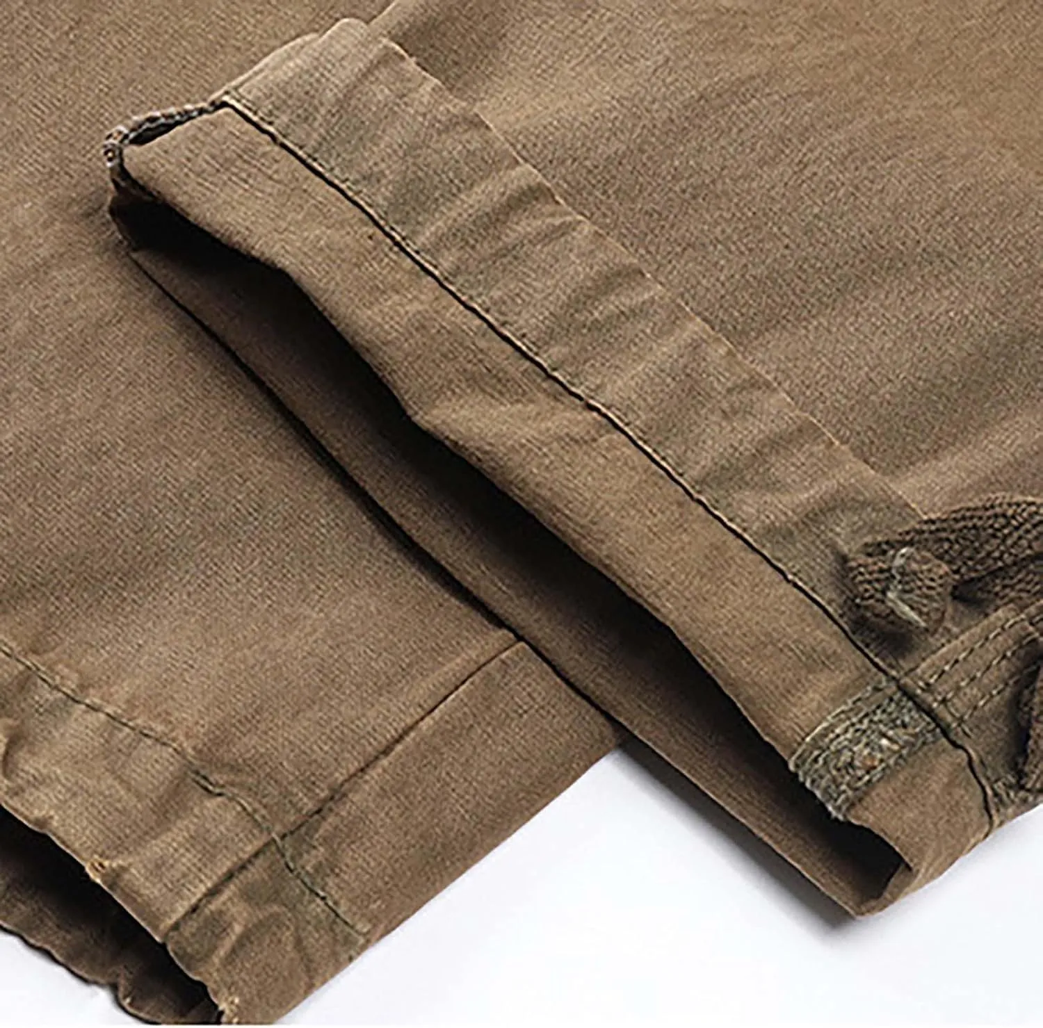 Mens Casual Cotton Cargo Pants Tactical Stretch Sweatpants Athletic Fashion Overalls Workout Slim Fit Trousers