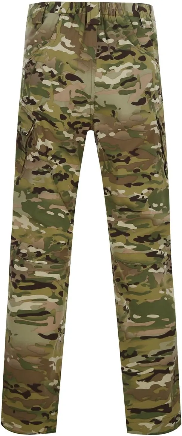 Mens Causal Cargo Pants Felaxed Fit Trousers Fashion Hiking Joggers Outdoor Wearing Overalls with Multi Pockets