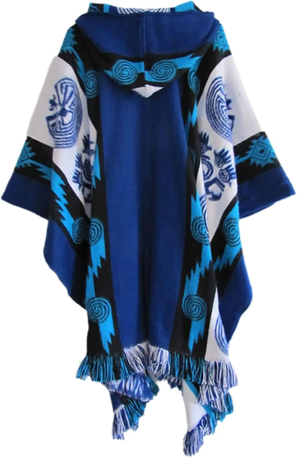 Men's Hoodies Poncho Cape Aztec Western Pullover Cloak Coat Vintage Bat Sleeve Knitted Cloak Shawl