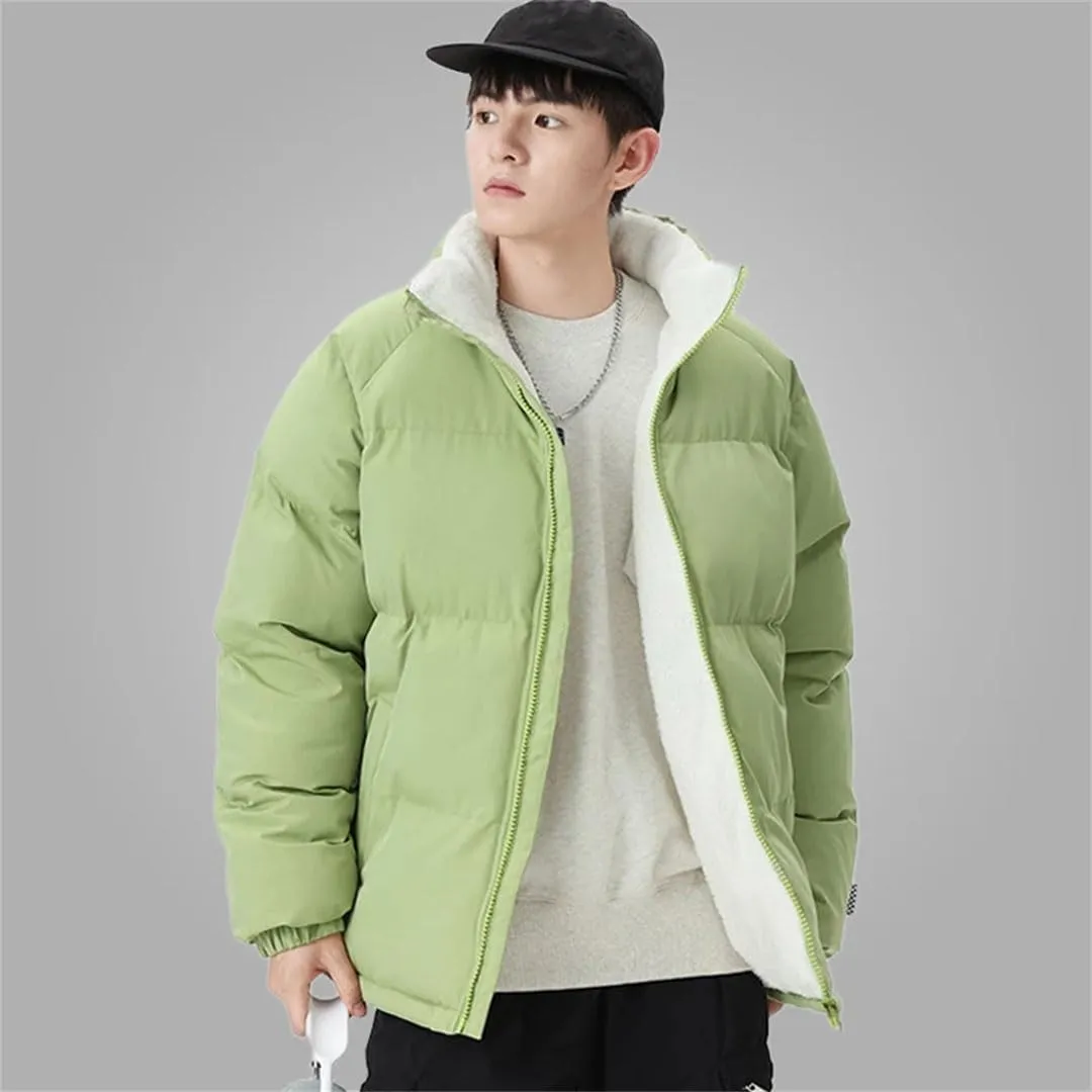 Men's Jacket Men Puffer Parkas Cashmere Cotton-Padded Jacket Loose Large Coat