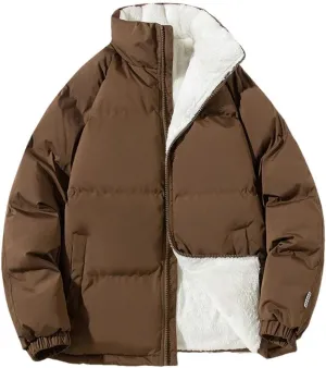 Men's Jacket Men Puffer Parkas Cashmere Cotton-Padded Jacket Loose Large Coat