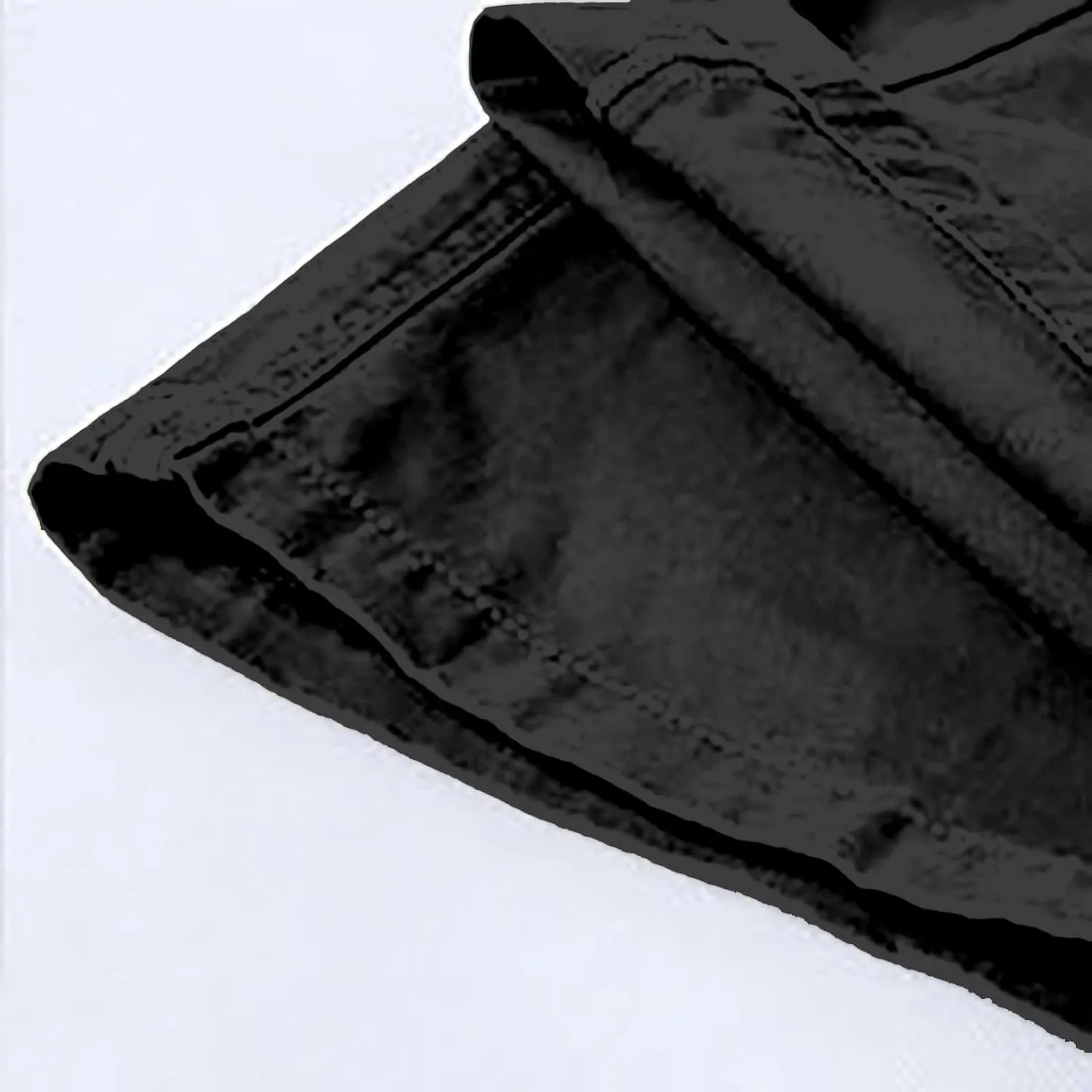 Men's Large Size Wide-Leg Pants Hip-Hop Loose Multi-Pocket Fashion Solid Color Overalls Plus Size Fat Hipster Street Trousers