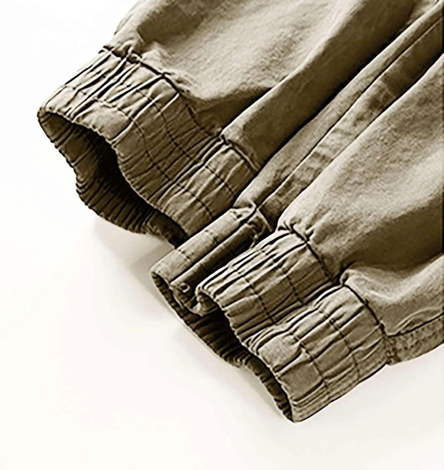 Mens Military Solid Color Overalls Tactical Multi Pockets Straight Baggy Cargo Pants Outdoor Dressy Casual Plus Size Trouser