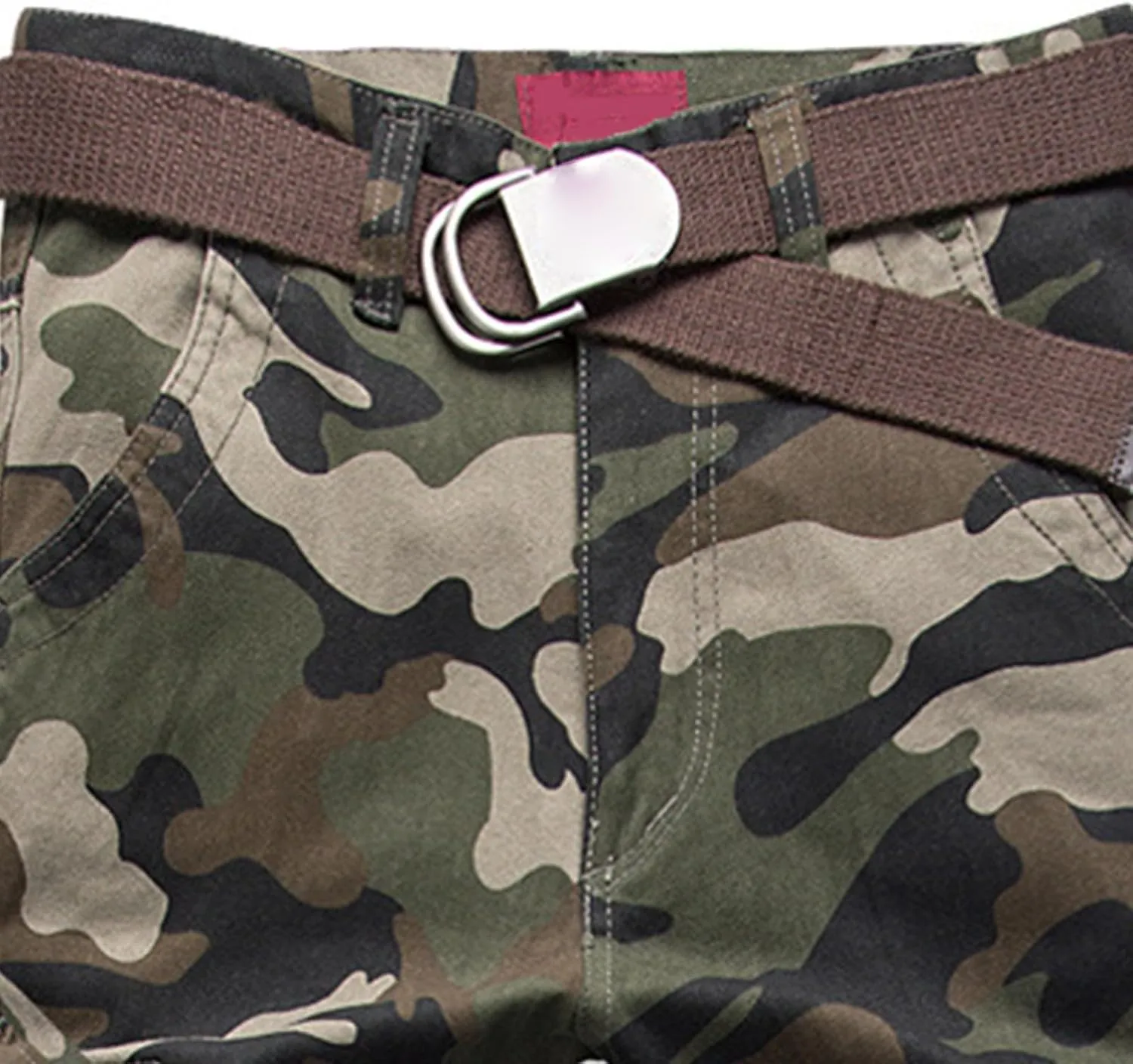 Mens Outdoor Fashion Cargo Pants Military Baggy Comfy Overalls Tactical Combat Simple Solid Color Multi-Pocket Hiking Trouser