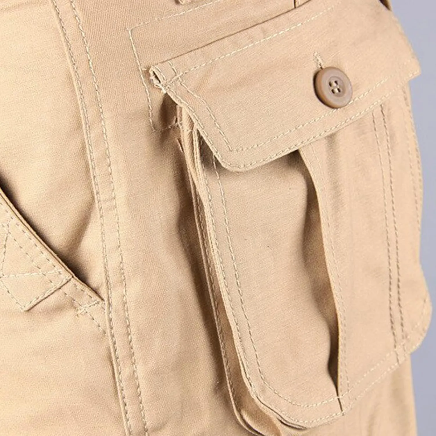 Men's Outdoor Tactical Pants Travel Hiking Fishing Cargo Pants Relaxed Fit Work Pants Casual Big and Tall Trousers