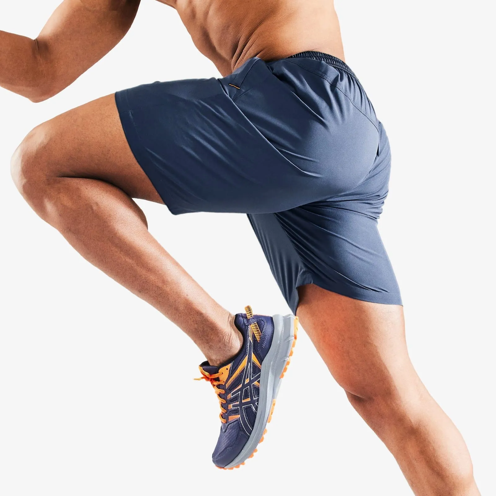 Men's Quick Dry Running Shorts with Zipper Pocket 7 Inch