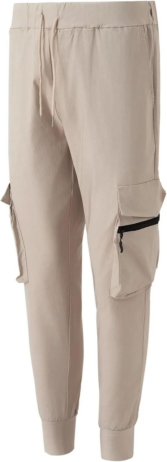 Mens Sweatpants Cargo Men's Spring Summer and Autumn Casual Mid Elastic Multi Pocket Slim Fit Overalls Pantaln Cargo