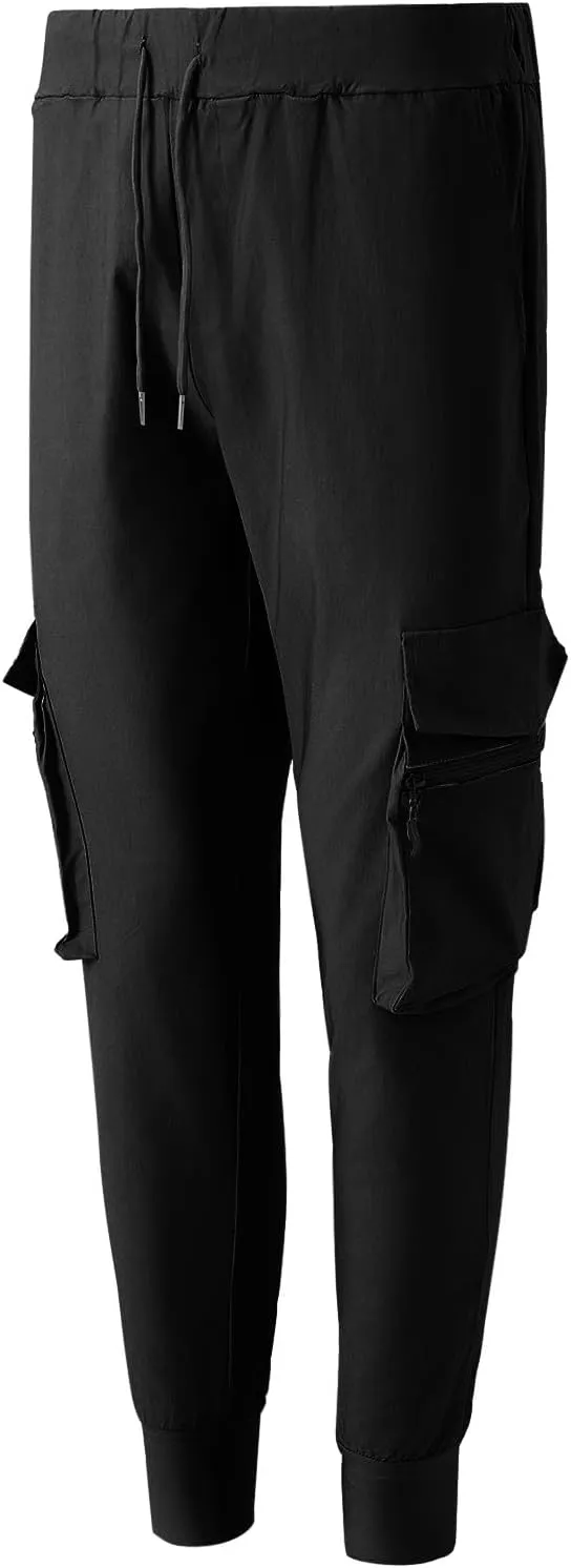 Mens Sweatpants Cargo Men's Spring Summer and Autumn Casual Mid Elastic Multi Pocket Slim Fit Overalls Pantaln Cargo