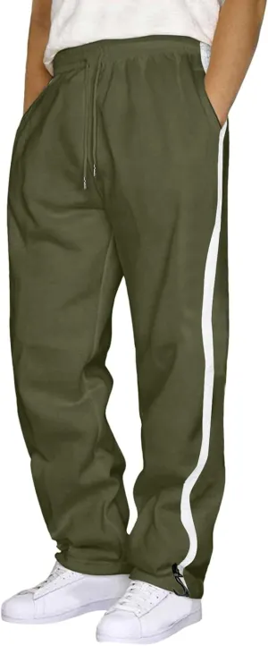 Mens Sweatpants Mens Casual Cotton Sweatpants Breathable Comfy Joggers Relaxed Fit Overalls Business Trousers with Pocket Chino Pants Slim Fit