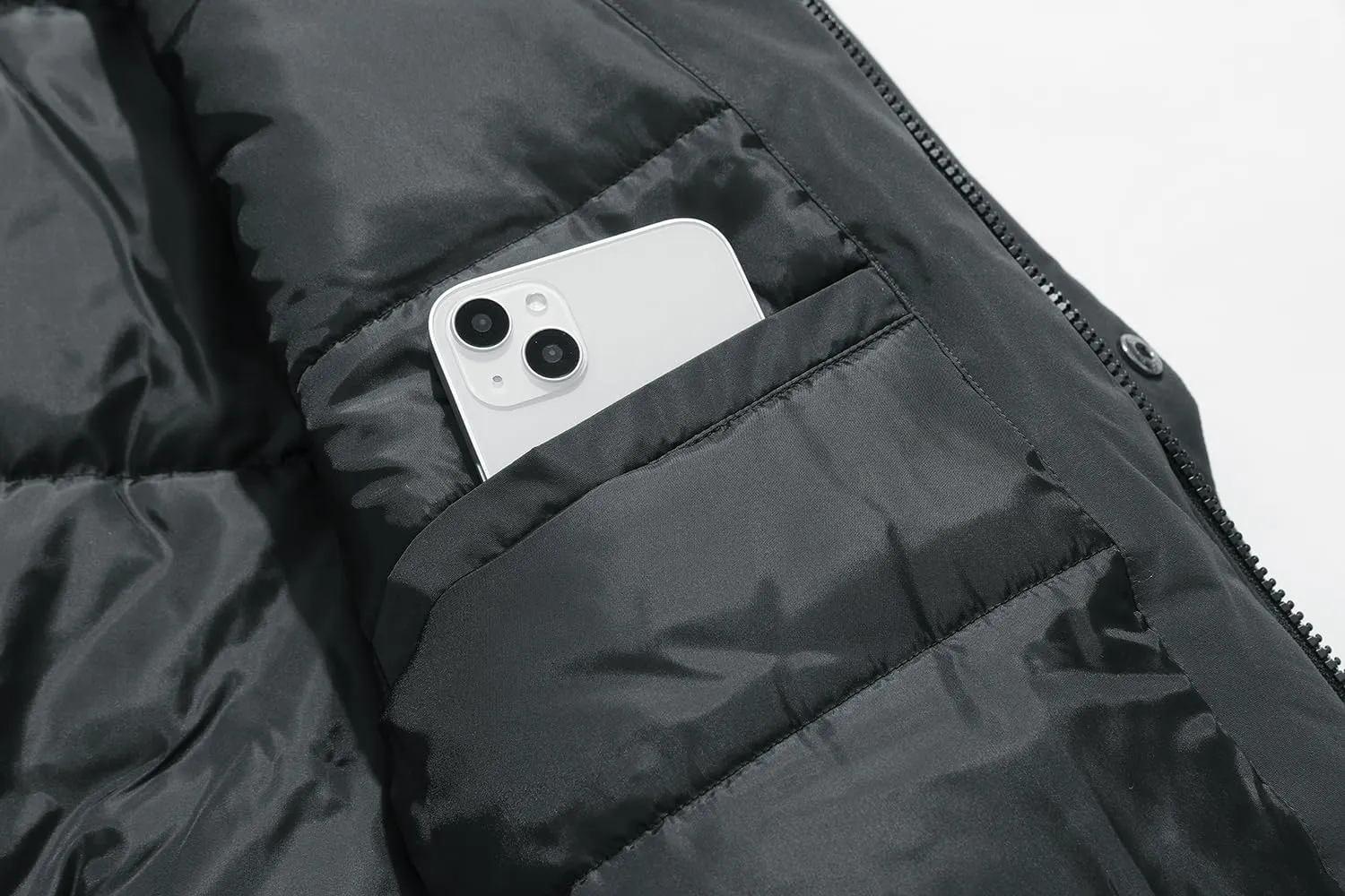 Men's Winter Coats Thicken Parkas Waterproof Windproof Detachable Hood Long Padded Puffer Jacket