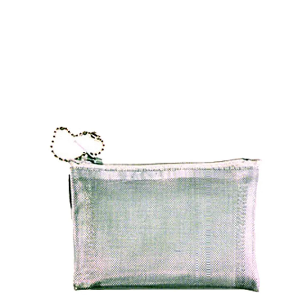 Mesh Silver Wire Travel Cosmetic Bag  3 X 4" Walker