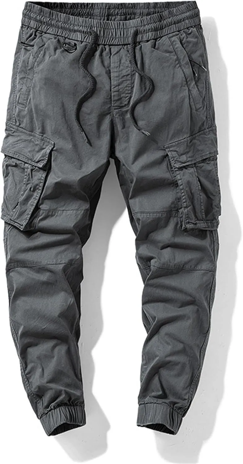 MIDOO Golf Pants Men Tapered Leg Waterproof Baggy Sweat Pants Lightweight Hiking Work Pants Relaxed Fit Straight Leg Tousers