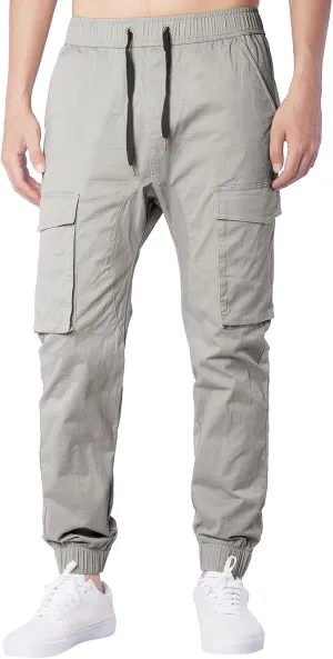 MIDOO Mens Cargo Pant Slim Fit Casual Lightweight Jogger Loose Sweatpants Stretch Work Fishing Travel Outdoor Pant Overalls