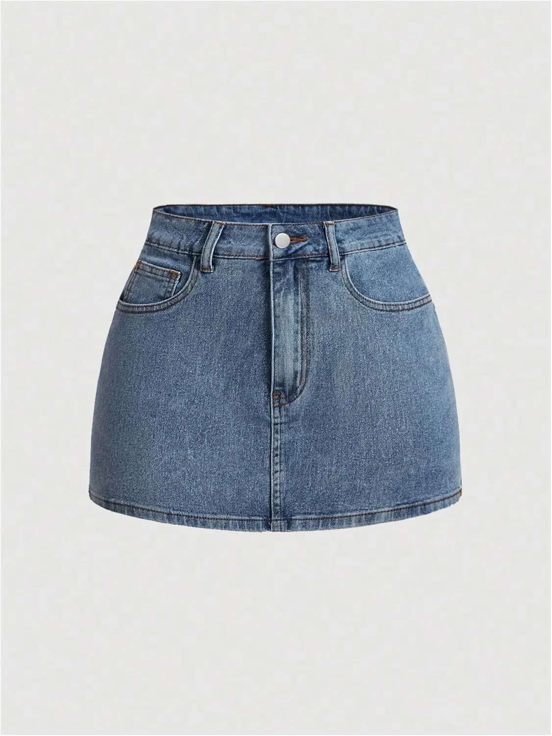 Milumia Women's Bow Knot High Waist Denim Skirt Bodycon Casual Jean Skirts