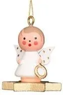Mini angel - Floating on a star - Christmas tree decoration