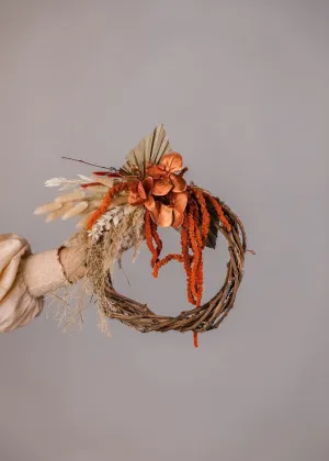 Modern Christmas Wreath No.16 / Cotton in Soft Winter Door Wreath Christmas Decoration / Christmas Wreath / Xmas Door Wreath