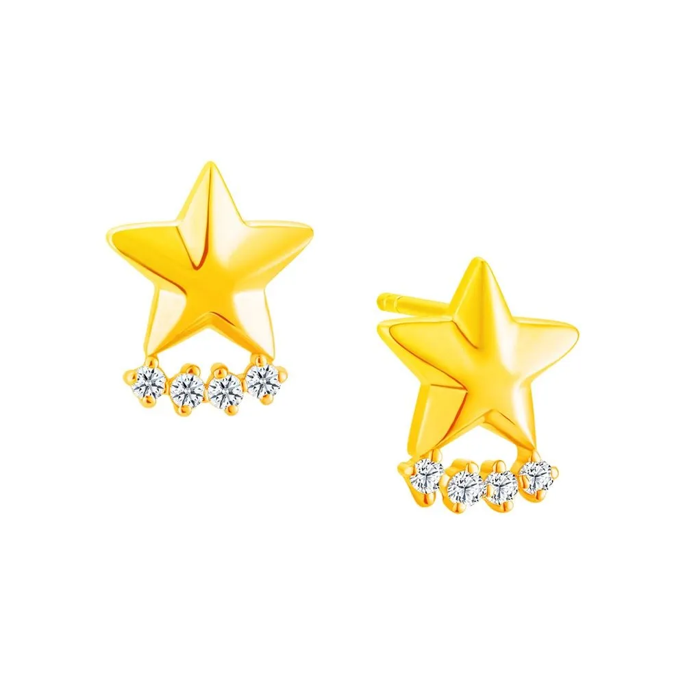 Moissanite Shining Star Earrings
