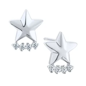 Moissanite Shining Star Earrings
