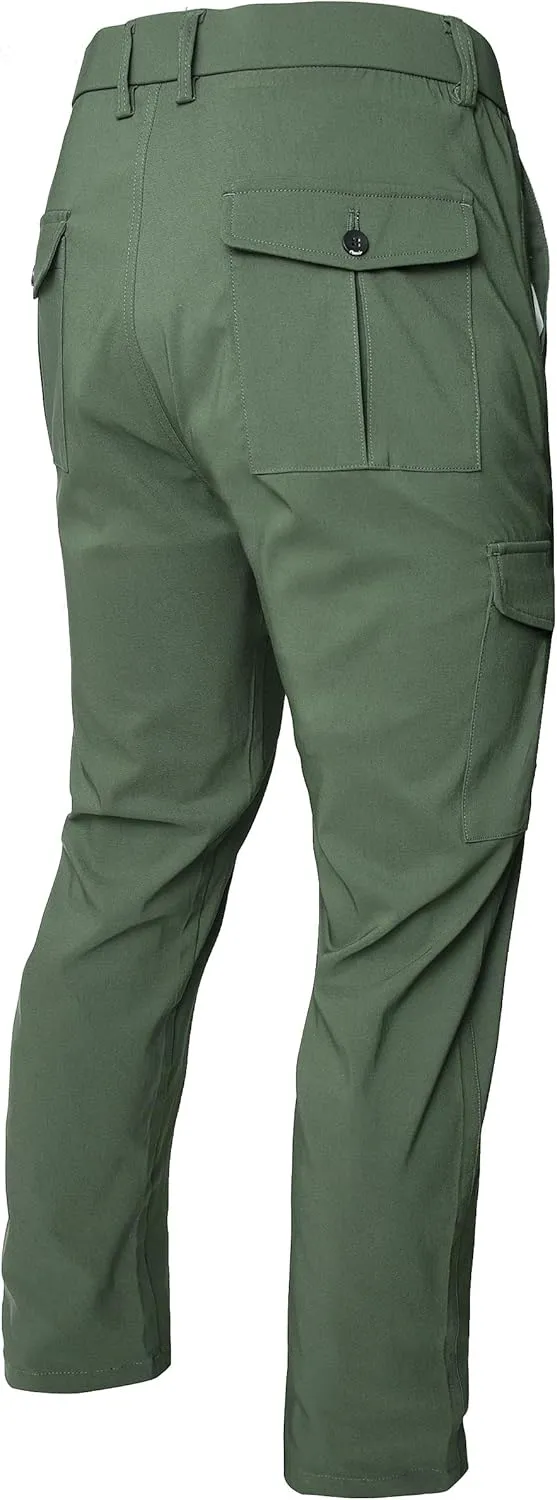 NOVOCCT Cargo Pants for Men - Relaxed Fit Mens Cargo Pants - Premium High Stretch Multi-Pockets Casual Chinos Pants for Men