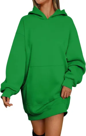 Oversized Hoodies for Women Fleece Long Sleeve Hooded Sweatshirt Loose Fitting Tops Drawstring Pullover with Pocket