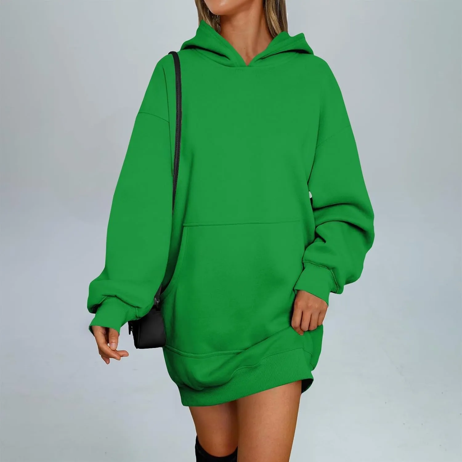 Oversized Hoodies for Women Fleece Long Sleeve Hooded Sweatshirt Loose Fitting Tops Drawstring Pullover with Pocket
