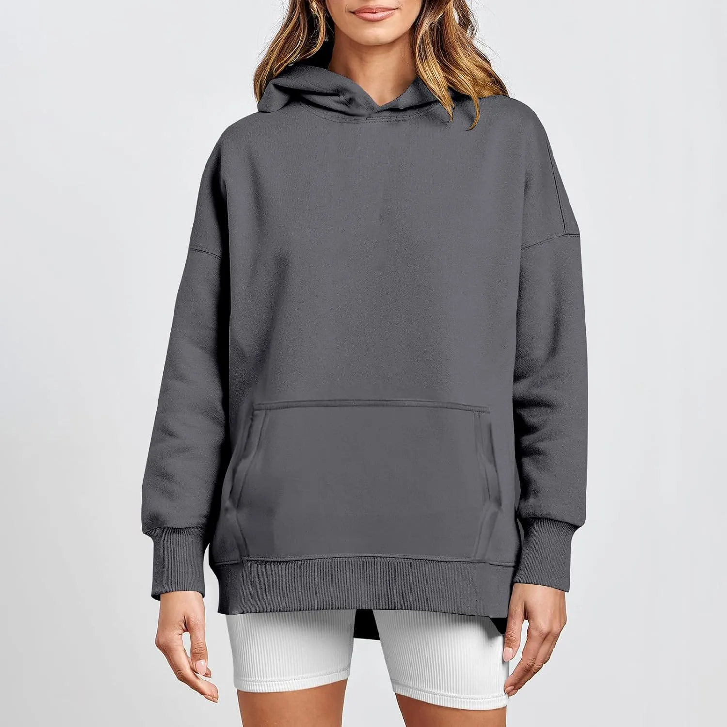 Oversized Sweatshirt for Women Y2k Hoodie Hooded Pullover Tops Fall Clothes with Pocket Sweaters Casual Outfits Fall