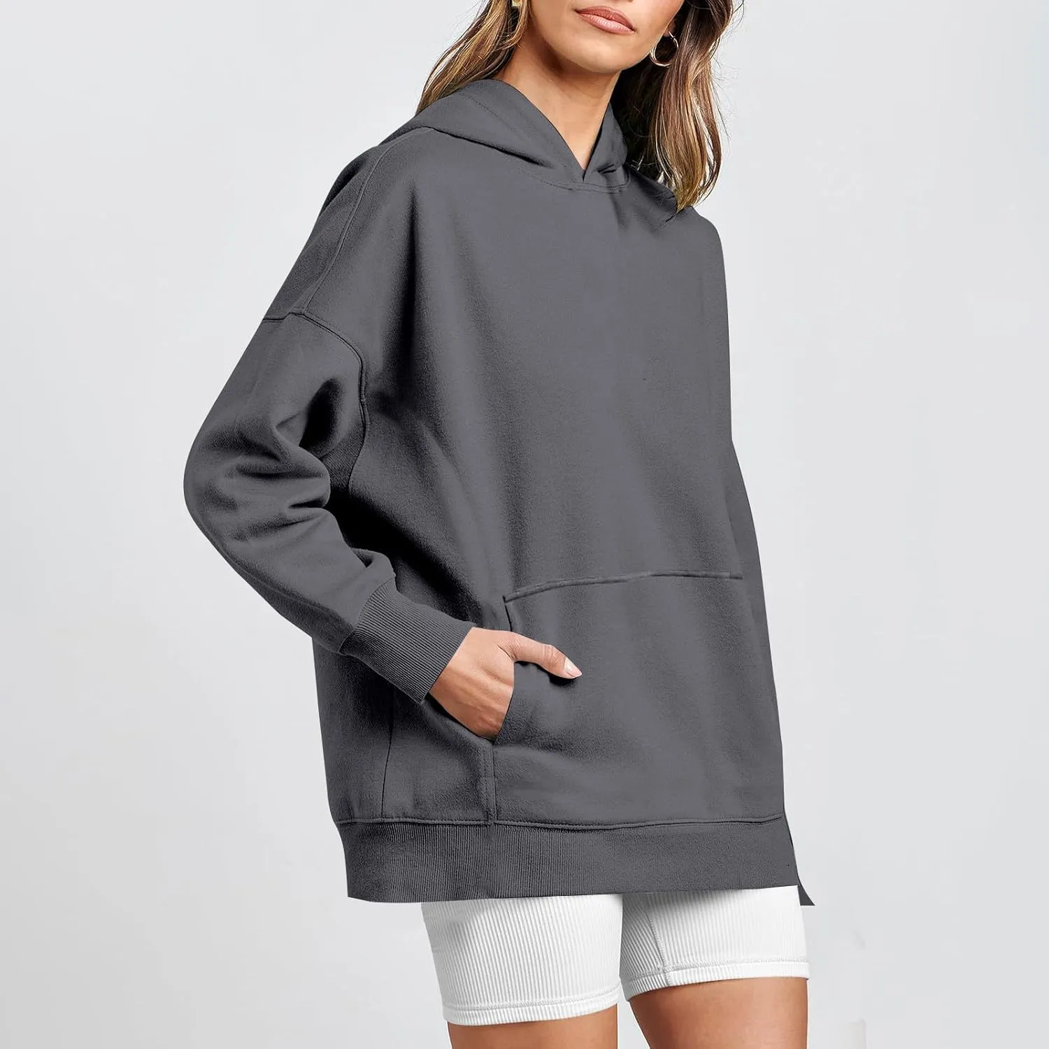 Oversized Sweatshirt for Women Y2k Hoodie Hooded Pullover Tops Fall Clothes with Pocket Sweaters Casual Outfits Fall