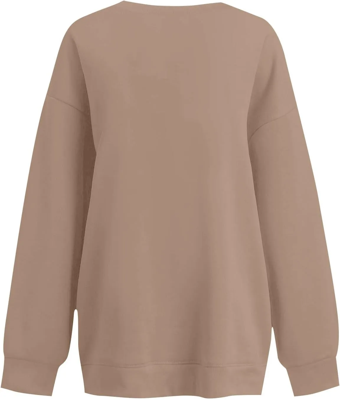 Oversized Sweatshirts for Women Loose Crew Neck Long Sleeve Anxiety Hoodies Casual Drop Shoulder Pullover Sweater