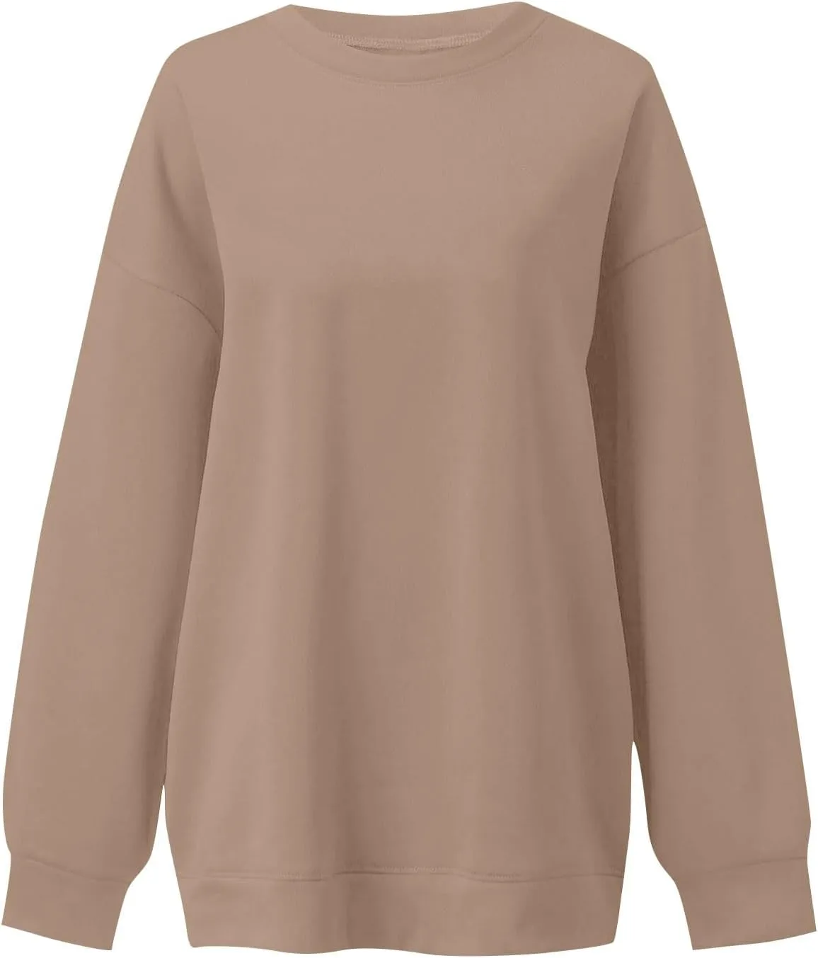 Oversized Sweatshirts for Women Loose Crew Neck Long Sleeve Anxiety Hoodies Casual Drop Shoulder Pullover Sweater