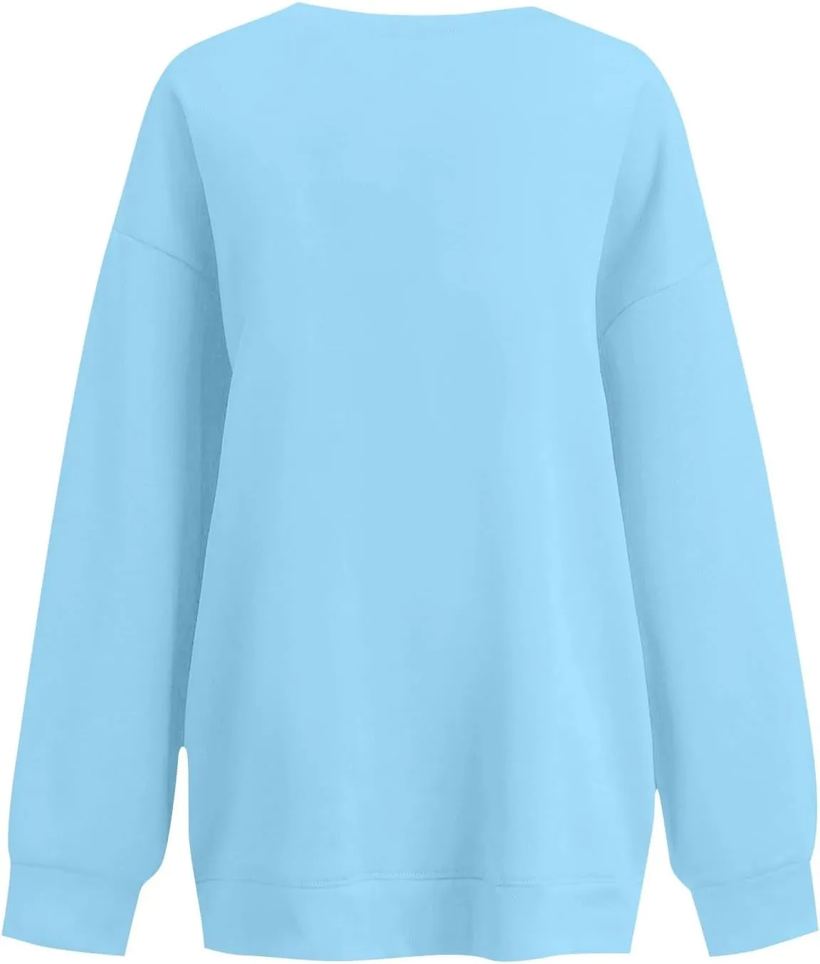 Oversized Sweatshirts for Women Loose Crew Neck Long Sleeve Anxiety Hoodies Casual Drop Shoulder Pullover Sweater
