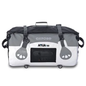 Oxford Aqua T 50 Waterproof Roll Bag-White/Grey
