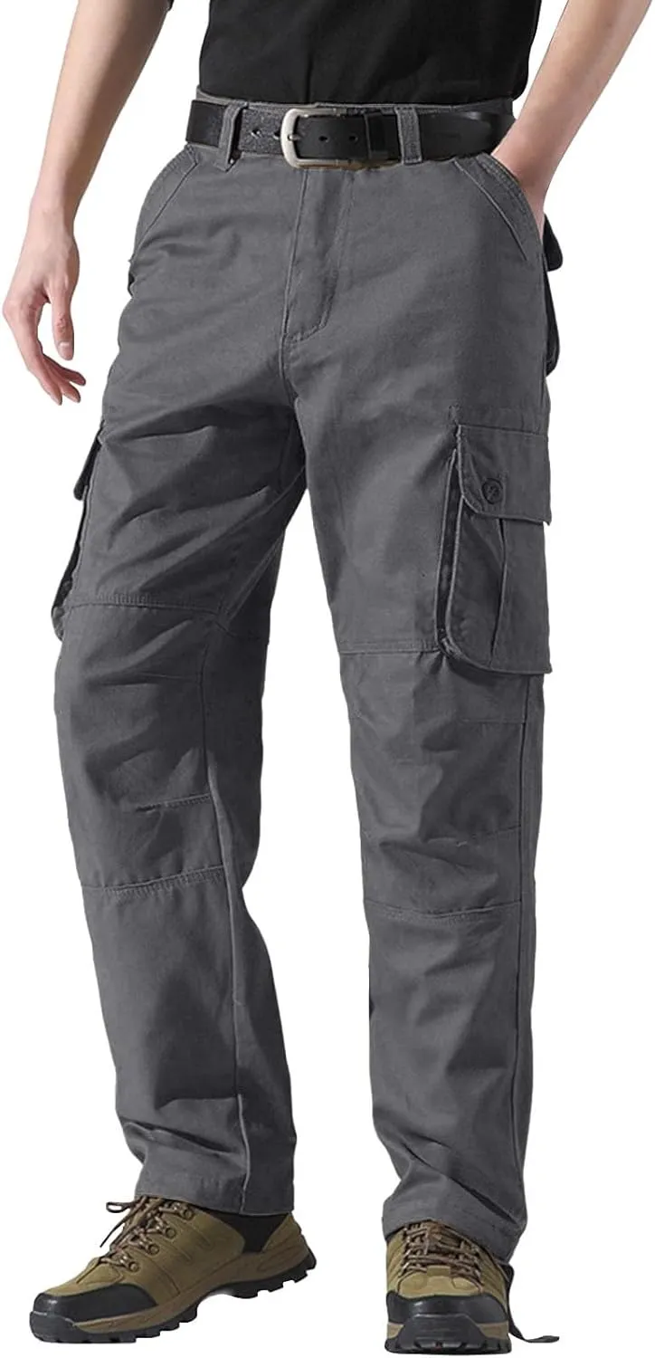Pants for Men Cargo Work Pants for Men Men's Work Pants Relaxed Fit Fleece Lined Jeans Pants Men Mens Carpenter