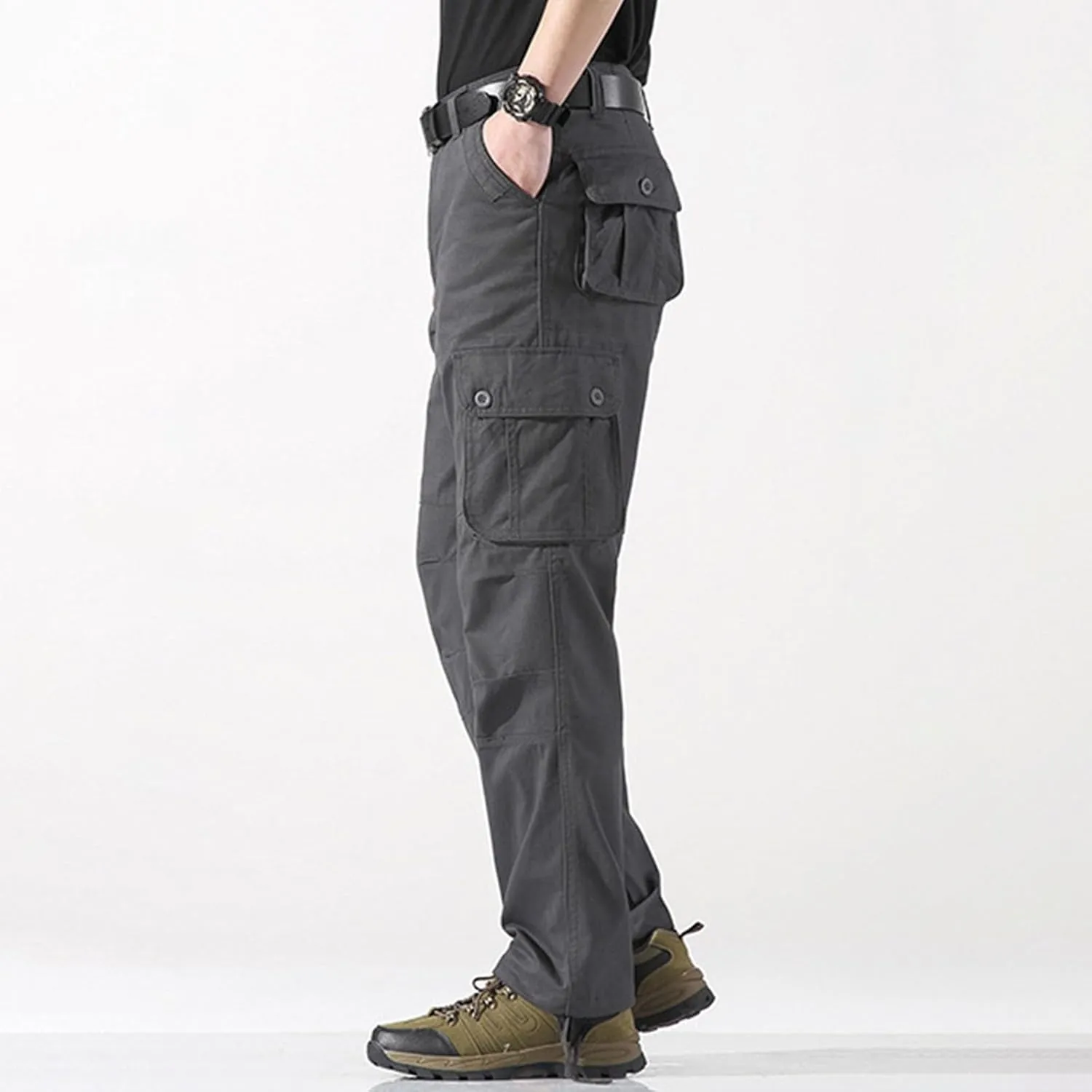 Pants for Men Cargo Work Pants for Men Men's Work Pants Relaxed Fit Fleece Lined Jeans Pants Men Mens Carpenter