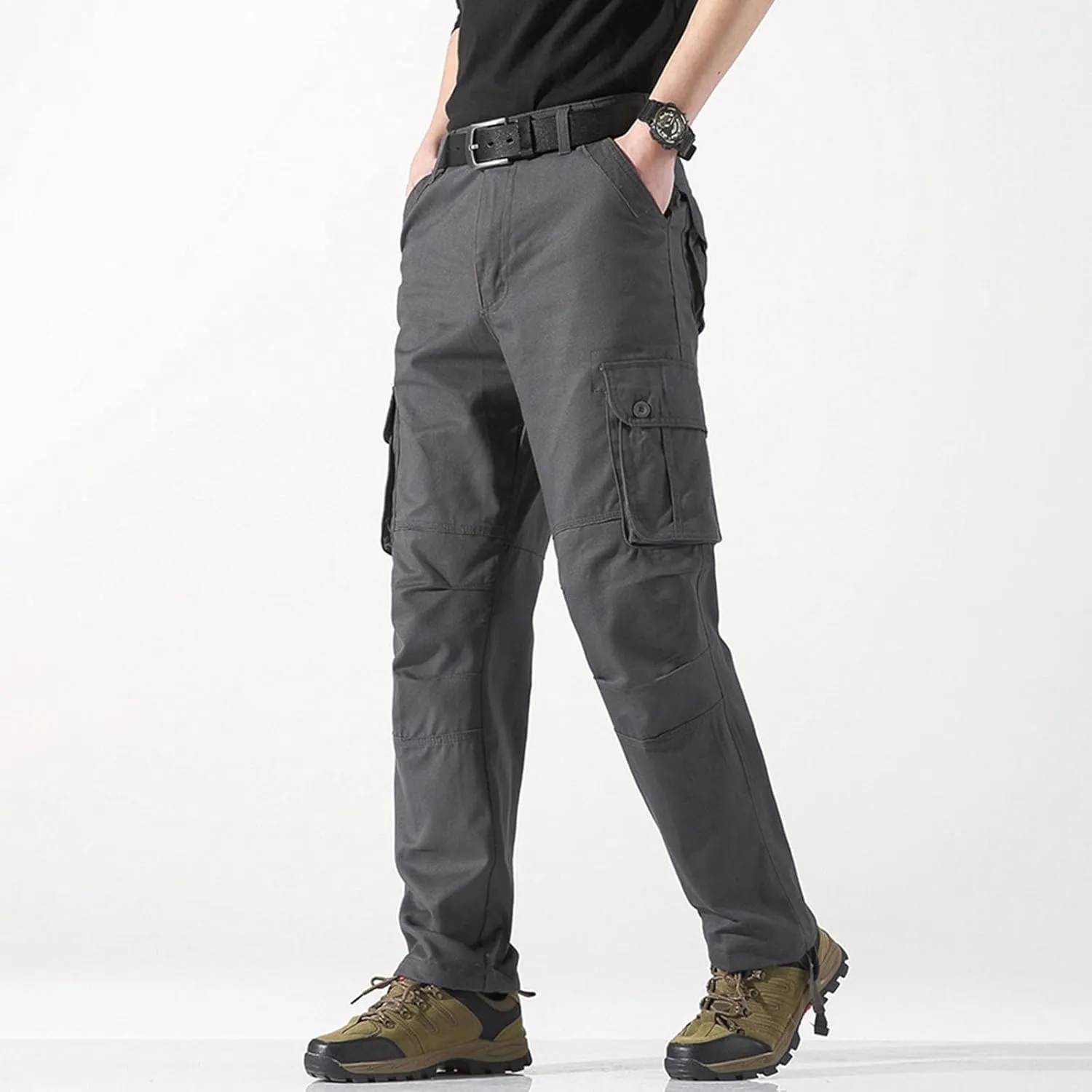 Pants for Men Cargo Work Pants for Men Men's Work Pants Relaxed Fit Fleece Lined Jeans Pants Men Mens Carpenter