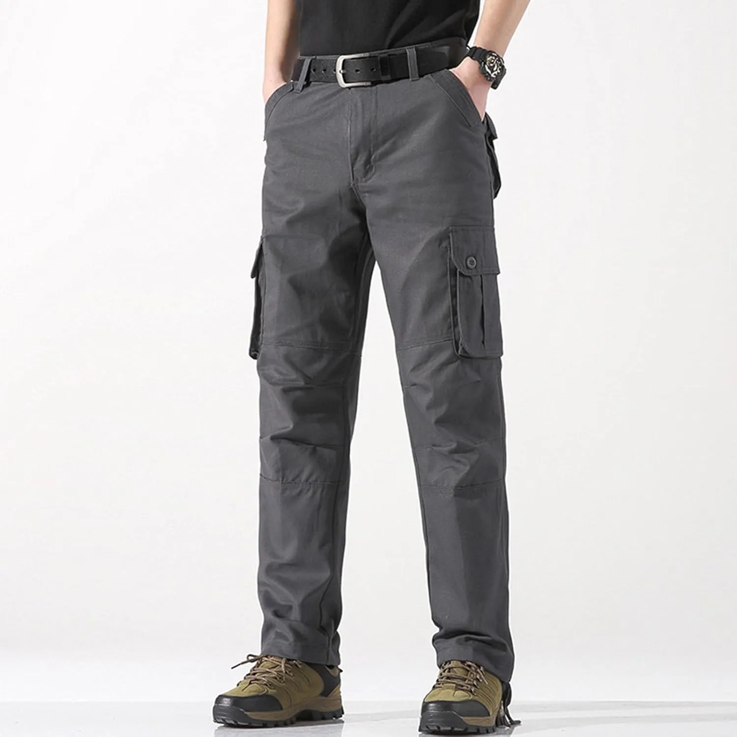Pants for Men Cargo Work Pants for Men Men's Work Pants Relaxed Fit Fleece Lined Jeans Pants Men Mens Carpenter