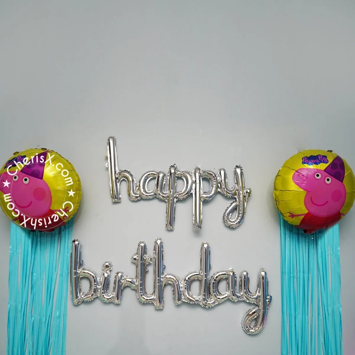 Peppa Pig Kids Birthday Decoration 44 Pcs DIY Kit