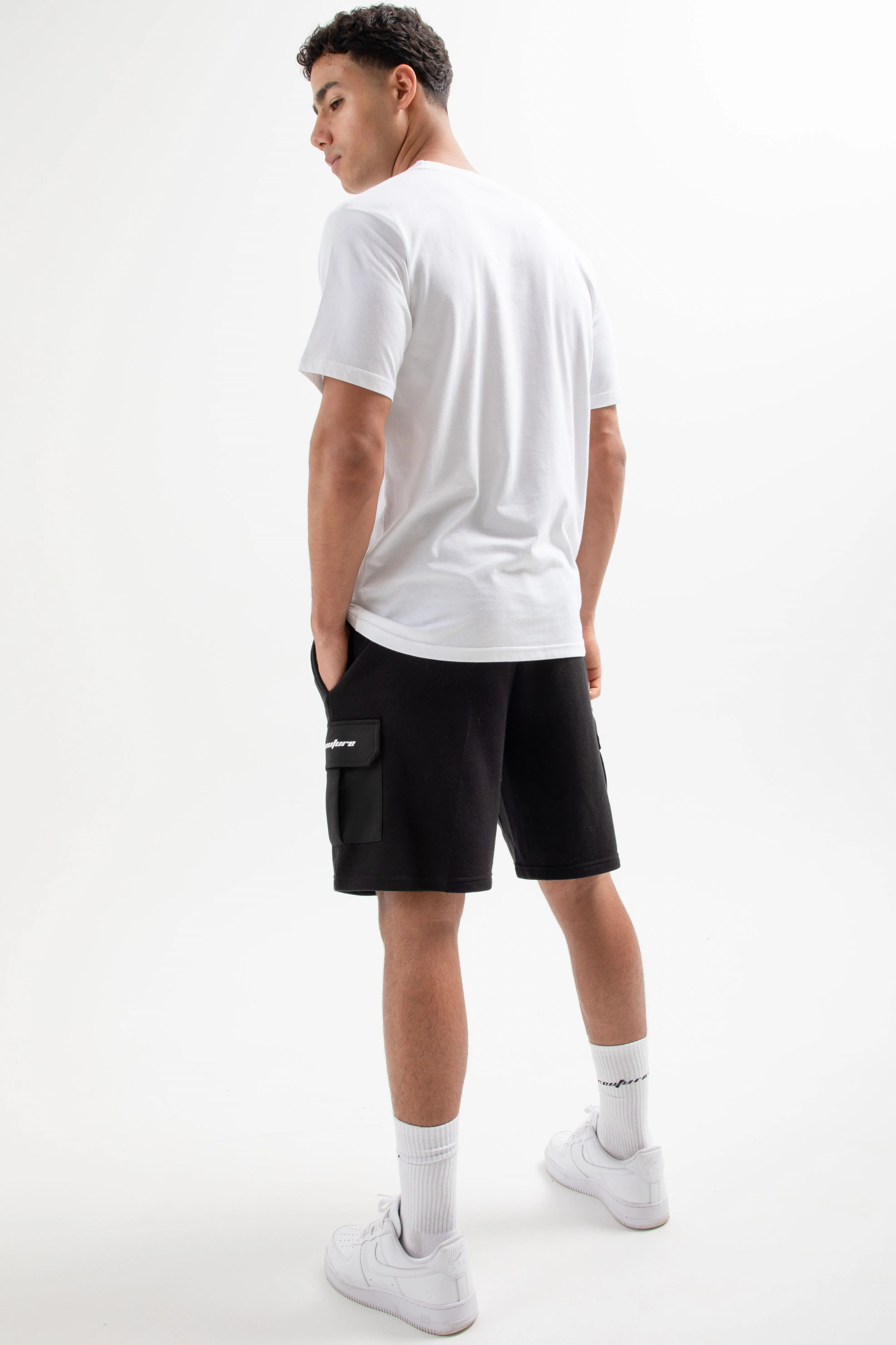 Petersham T-Shirt & Short Set - White/Black